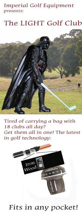 Darth Vader golf